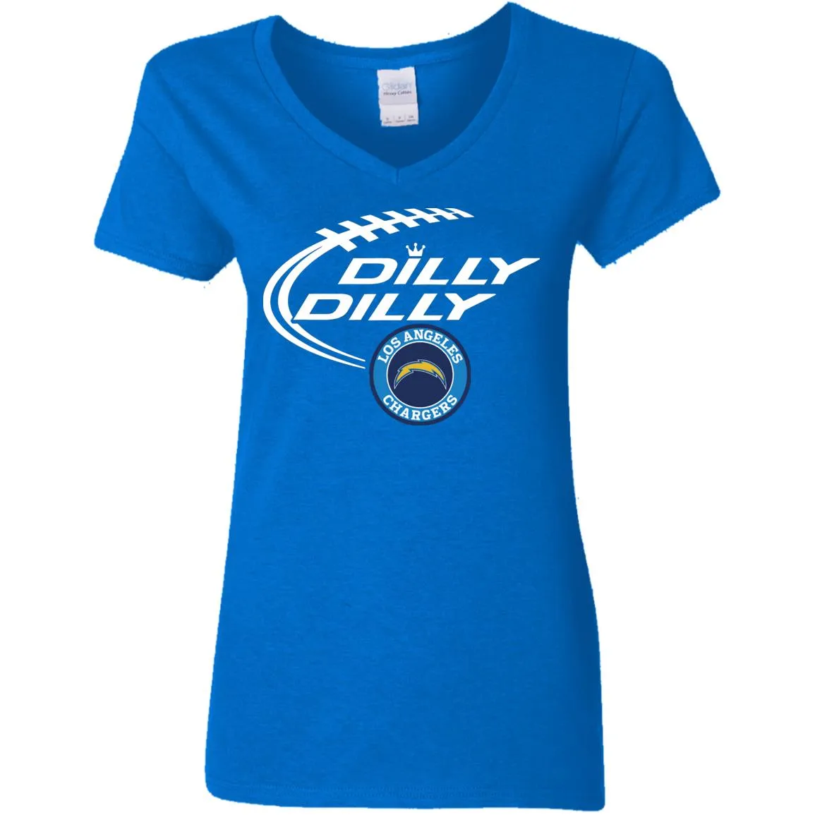 Dilly Dilly Los Angeles Chargers Nfl Football Women V-Neck T-Shirt