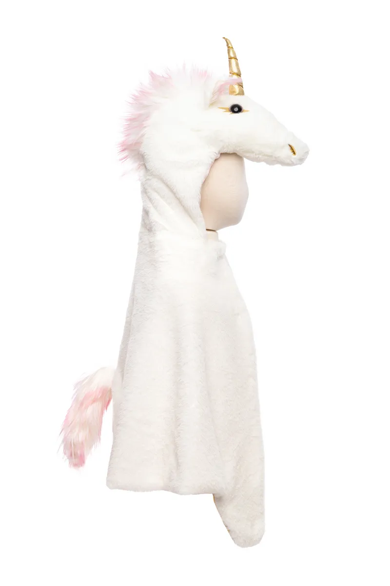 Great Pretenders Unicorn Cuddle Cape, White, Size 2-3