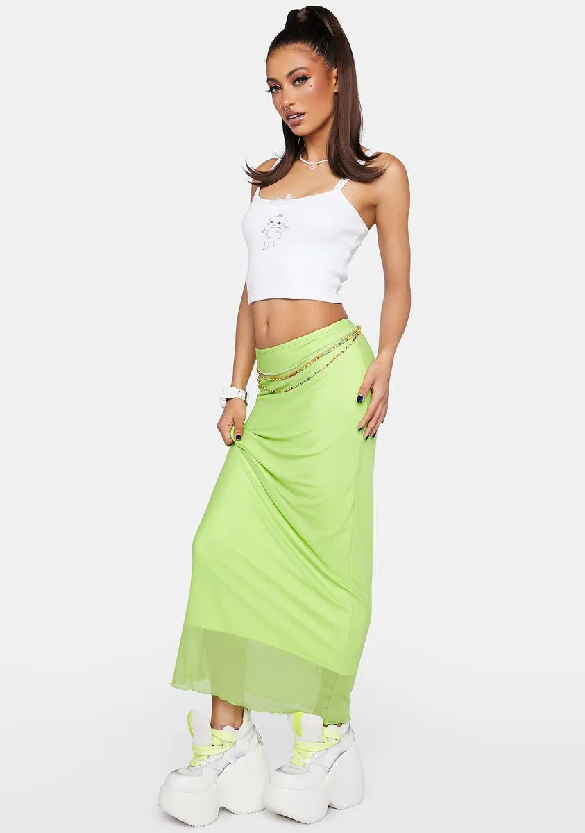 Lita Belted Midi Skirt