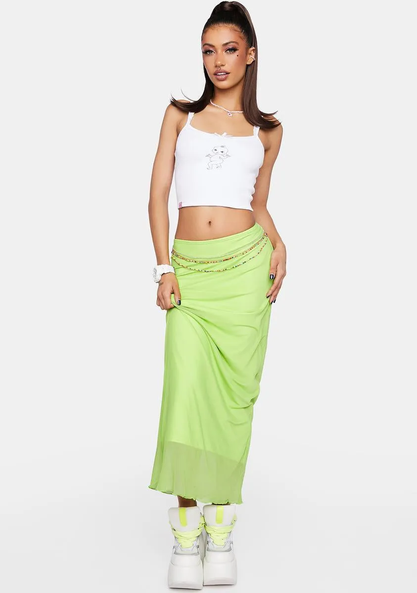 Lita Belted Midi Skirt