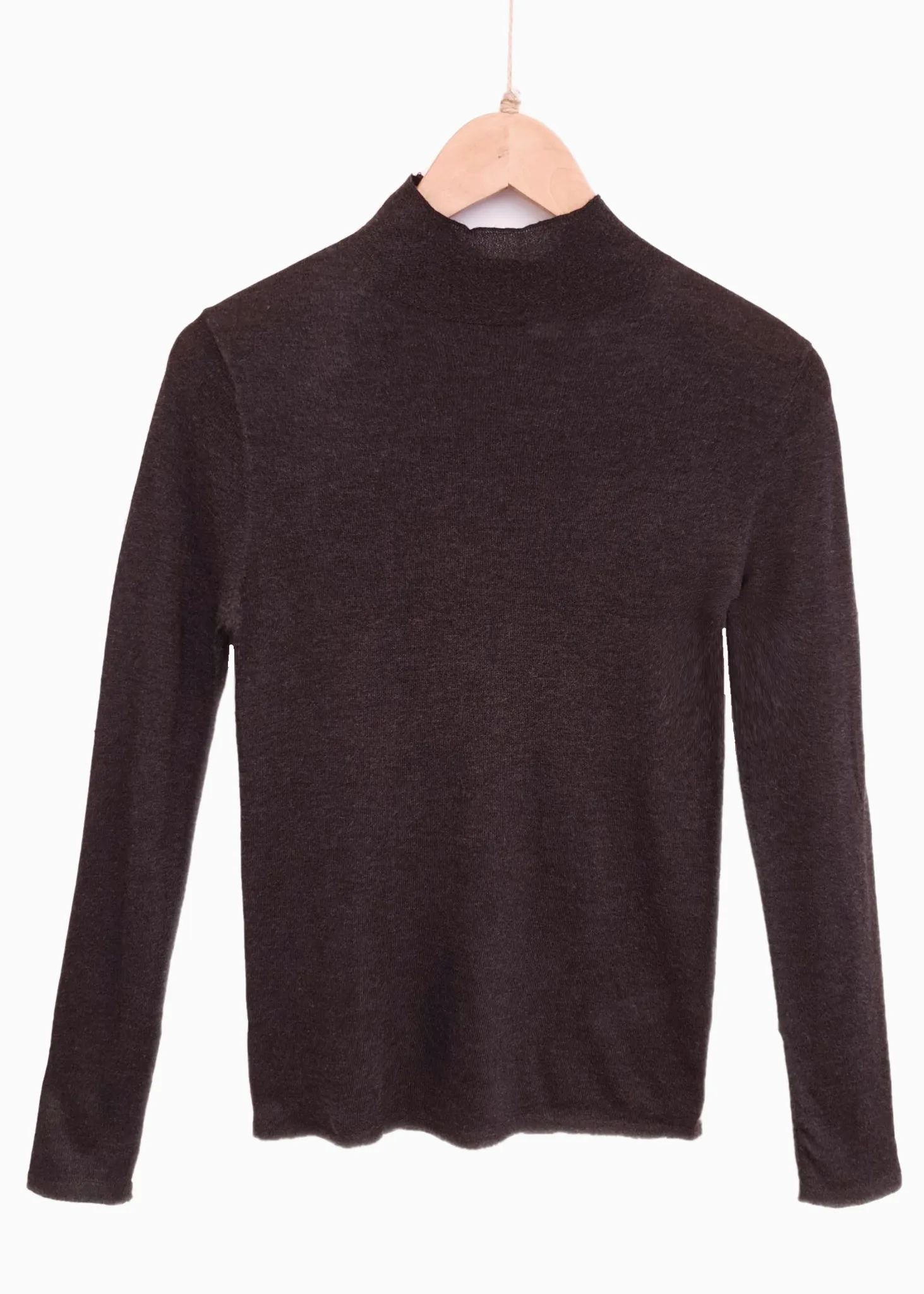 LUCIA | Fine Knit Pullover | Dark Grey