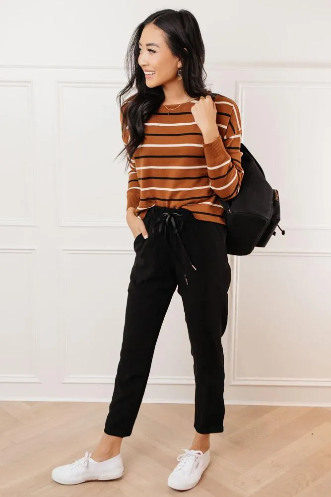 Riley Black Joggers