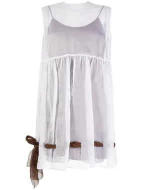 Tulle-layer Slip Minidress
